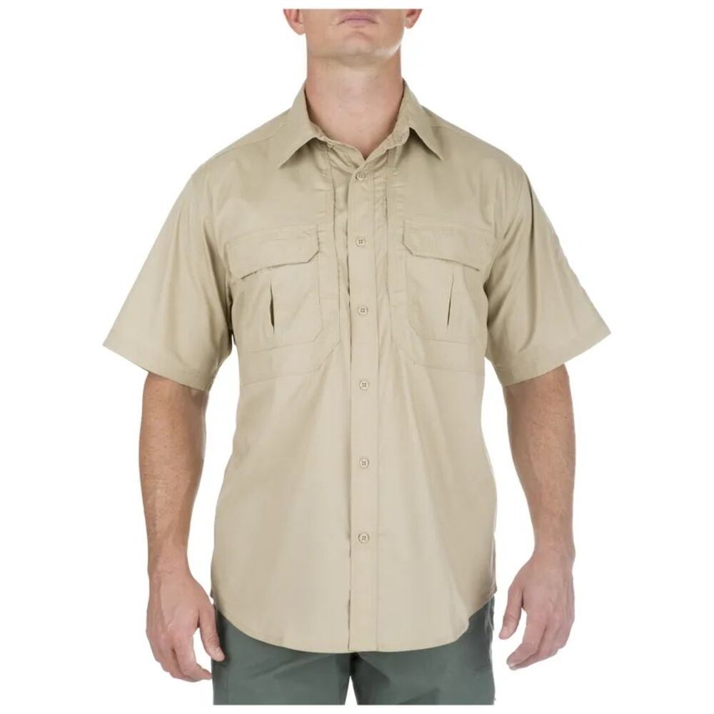 5.11 Tactical Taclite Pro Short Sleeve Button Up 2XL Khaki Tan Utility Workwear